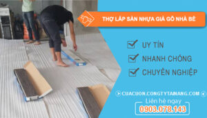 dịch vụ Thợ lắp sàn nhựa giả gỗ Nhà Bè