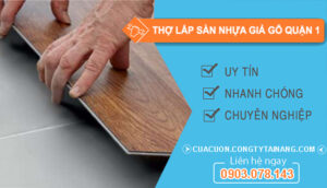 dịch vụ Thợ lắp sàn nhựa giả gỗ Quận 1