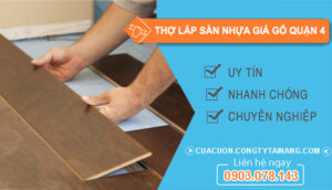 dịch vụ Thợ lắp sàn nhựa giả gỗ Quận 4