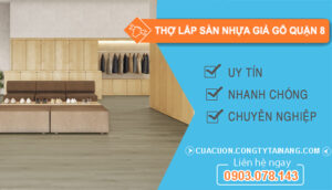 dịch vụ Thợ lắp sàn nhựa giả gỗ Quận 8