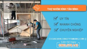 dịch vụ thợ nhôm kính tân bình