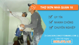 dịch vụ Thợ Sơn Nhà Quận 10