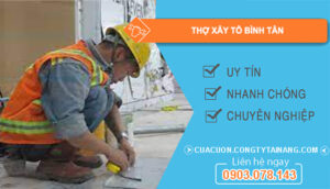 dịch vụ Thợ xây tô Bình Tân