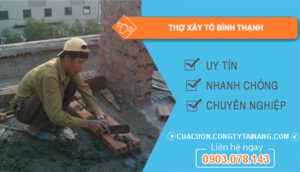 dịch vụ Thợ xây tô Bình Thạnh