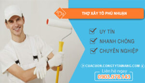 dịch vụ Thợ xây tô Phú Nhuận