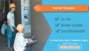 dịch vụ Thợ xây tô Quận 1