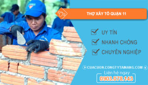 dịch vụ Thợ xây tô Quận 11