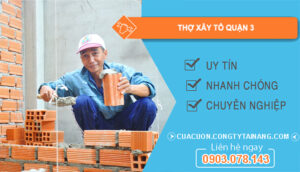 dịch vụ Thợ xây tô Quận 3