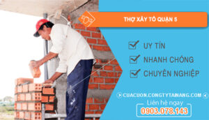 dịch vụ Thợ xây tô Quận 5