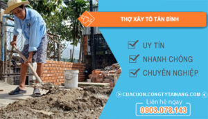 dịch vụ Thợ xây tô Tân Bình