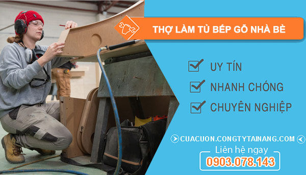 Thợ làm tủ bếp gỗ Tại Nhà Bè