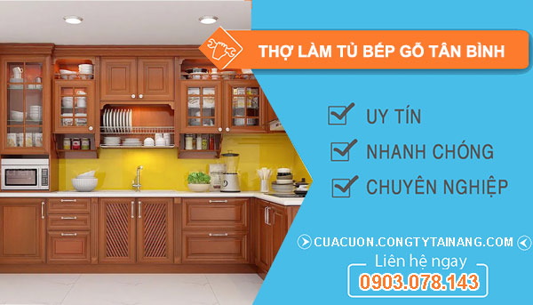 Thợ làm tủ bếp gỗ Tân Bình