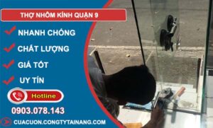 tìm thợ nhôm kính quận 9