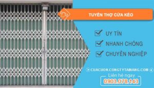 cần tuyển thợ cửa kéo