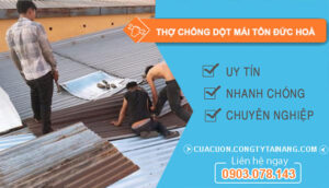 dịch vụ Chống Dột Mái Tôn Đức Hoà
