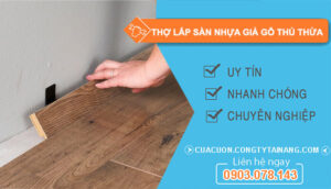 dịch vụ Thợ Lắp Sàn Nhựa Giả Gỗ Thủ Thừa