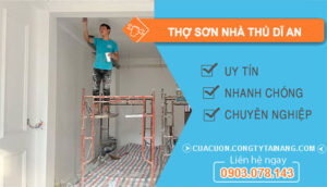 dịch vụ Thợ Sơn Nhà Dĩ An