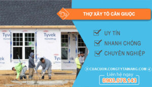 dịch vụ Thợ Xây Tô Cần Giuộc