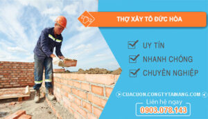dịch vụ Thợ Xây Tô Đức Hòa