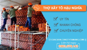 dịch vụ Thợ Xây Tô Hậu Nghĩa