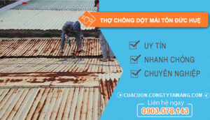 Thợ Chống Dột Mái Tôn tại Đức Huệ