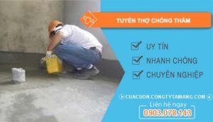 tuyển thợ chống thấm