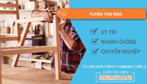 tuyển thợ mộc