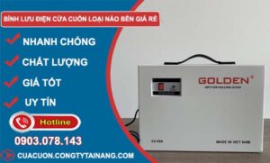 bình lưu điện cửa cuốn loại nào bền giá rẻ