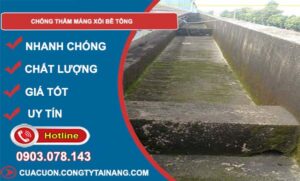 các cách chống thấm máng xối bê tông