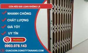 cửa kéo đài loan không lá chính hãng
