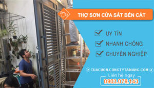 dịch vụ Thợ Sơn Cửa Sắt Bến Cát