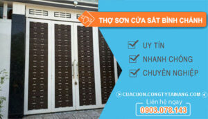 dịch vụ Thợ Sơn Cửa Sắt Bình Chánh