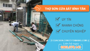 dịch vụ Thợ Sơn Cửa Sắt Bình Tân
