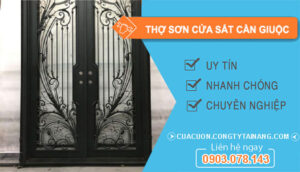 dịch vụ Thợ Sơn Cửa Sắt Cần Giuộc