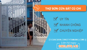 dịch vụ Thợ Sơn Cửa Sắt Củ Chi