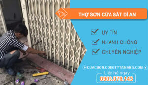 dịch vụ Thợ Sơn Cửa Sắt Dĩ An