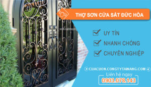 dịch vụ Thợ Sơn Cửa Sắt Đức Hòa