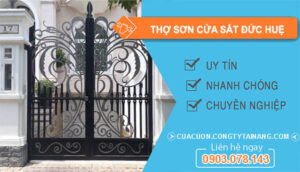 dịch vụ Thợ Sơn Cửa Sắt Đức Huệ