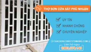 dịch vụ Thợ Sơn Cửa Sắt Phú Nhuận
