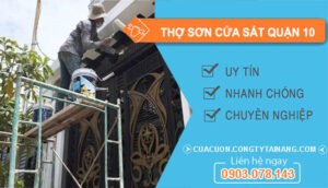 dịch vụ Thợ Sơn Cửa Sắt Quận 10