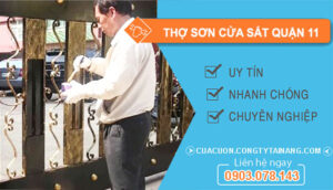 dịch vụ Thợ Sơn Cửa Sắt Quận 11