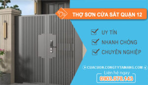 dịch vụ Thợ Sơn Cửa Sắt Quận 12