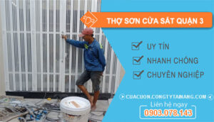 dịch vụ Thợ Sơn Cửa Sắt Quận 3