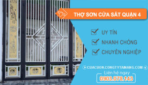 dịch vụ Thợ Sơn Cửa Sắt Quận 4