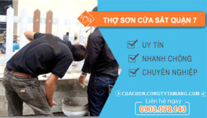 dịch vụ Thợ Sơn Cửa Sắt Quận 7
