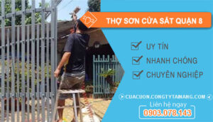 dịch vụ Thợ Sơn Cửa Sắt Quận 8