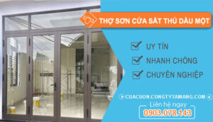 dịch vụ Thợ Sơn Cửa Sắt Thủ Dầu Một