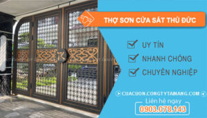 dịch vụ Thợ Sơn Cửa Sắt Thủ Đức