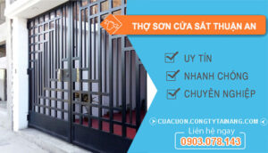 dịch vụ Thợ Sơn Cửa Sắt Thuận An