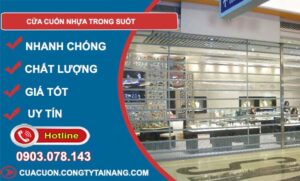 dòng cửa cuốn nhựa trong suốt